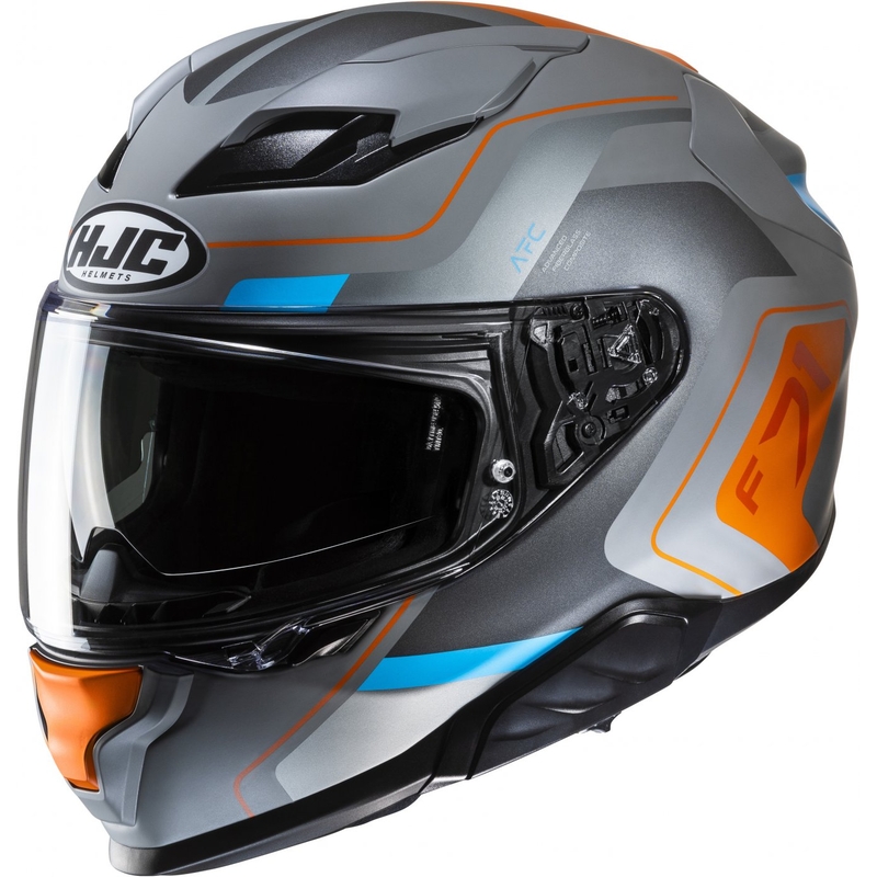 Integrálna prilba na motocykel HJC F71 Arcan MC27SF šedo-modro-oranžová