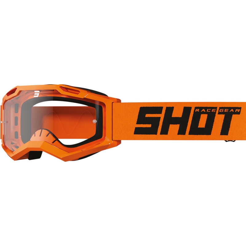 Detské motokrosové okuliare Shot Rocket Kid 2.0 oranžové (číre plexisklo)