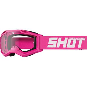 Detské motokrosové okuliare Shot Rocket Kid 2.0 ružové (číre plexi)