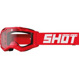 Detské motokrosové okuliare Shot Rocket Kid 2.0 červené (číre plexi)