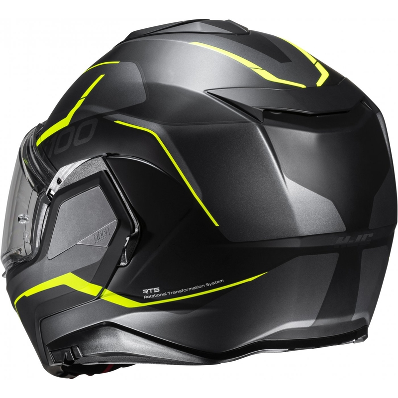Preklápacia prilba na motocykel HJC i100 Lorix MC3HSF čierno-šedo-žltá