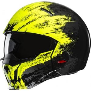 Otvorená helma s maskou HJC i20 Furia MC3H čierno-fluo žltá