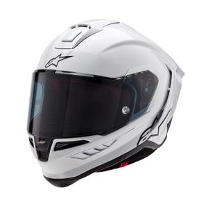 Integrálna helma na motorku Alpinestars Supertech R-10 Solid 2024 carbon biela matná