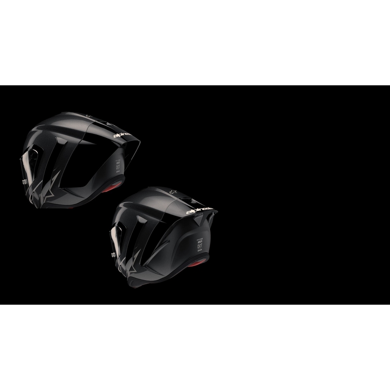 Integrálna helma na motorku Alpinestars Supertech R-10 Solid carbon biela matná