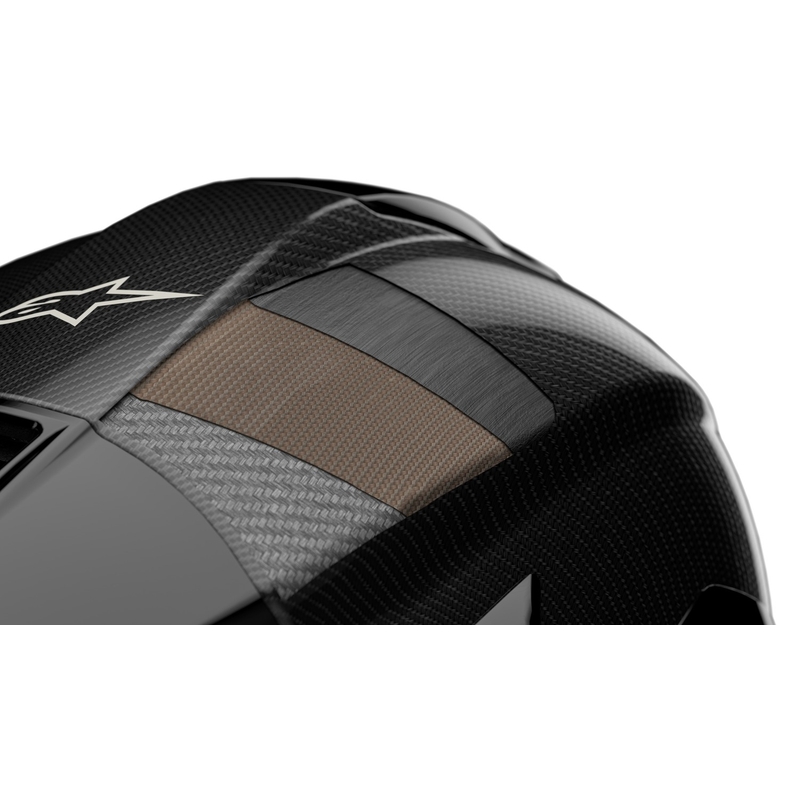 Integrálna helma na motorku Alpinestars Supertech R-10 Solid carbon biela matná