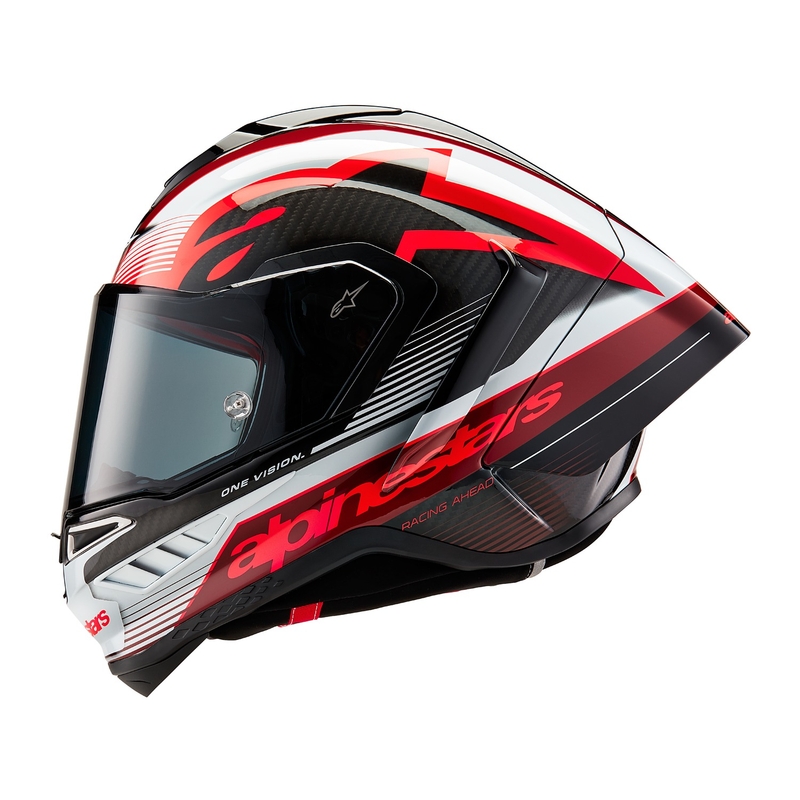 Integrálna prilba na motocykel Alpinestars Supertech R-10 Team carbon červeno-biela