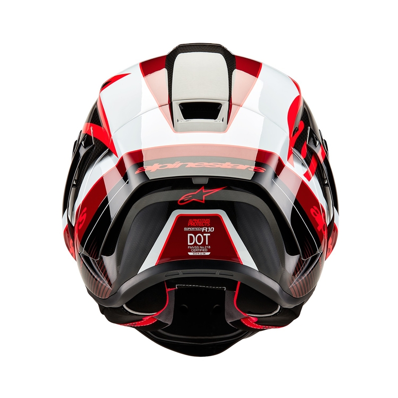 Integrálna prilba na motocykel Alpinestars Supertech R-10 Team carbon červeno-biela
