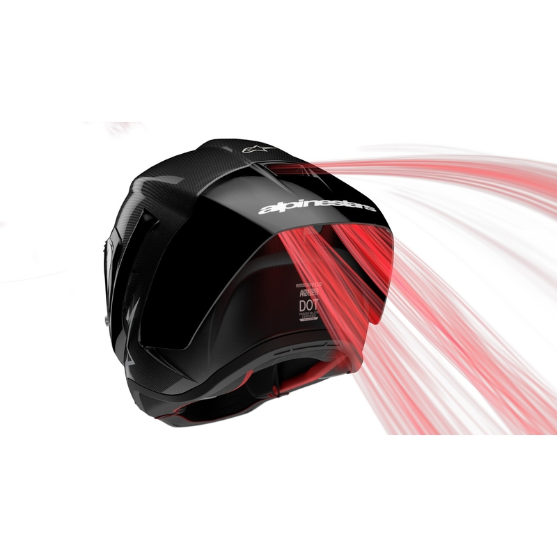 Integrálna prilba na motocykel Alpinestars Supertech R-10 Team carbon červeno-biela
