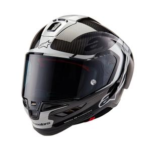 Integrálna helma na motorku Alpinestars Supertech R-10 Element 2024 carbon strieborno-čierna