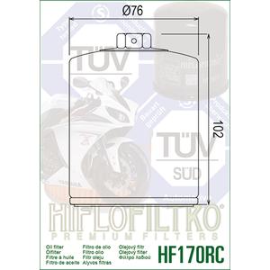 Olejový filter HIFLOFILTRO HF170BRC Racing čierna