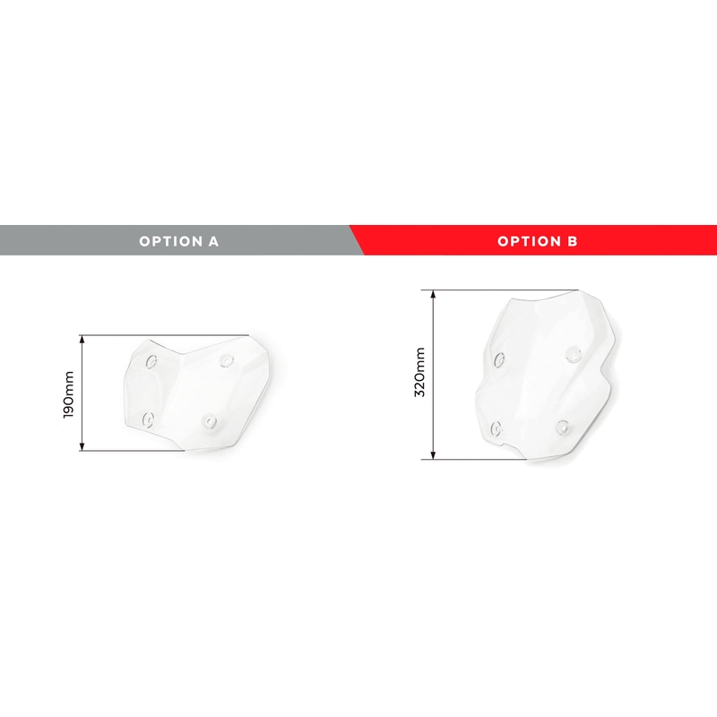 Plexi štít PUIG RACING WITH SUPPORT + PROTECTION dymové