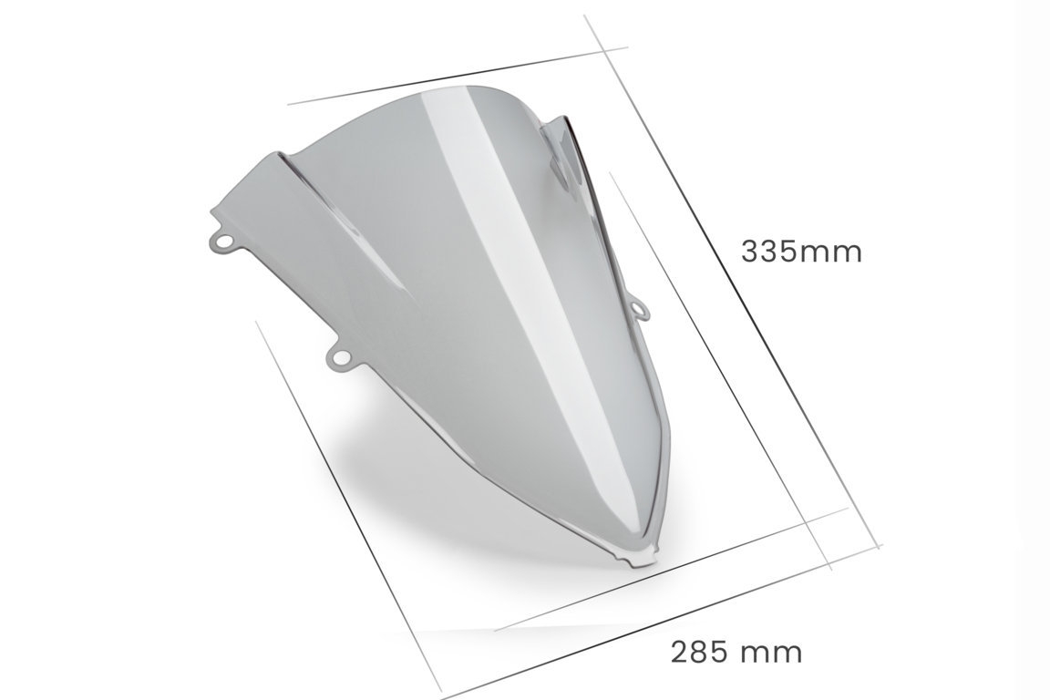 Plexi štít PUIG RACING 3568R červené
