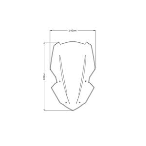 Plexi na motorku PUIG NEW. GEN TOURING 9392H dymové