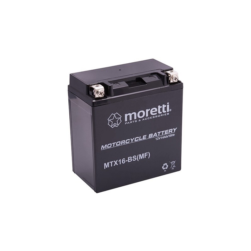 Bezúdržbová gélová batéria Moretti MTX16-BS, 12 V, 14 Ah