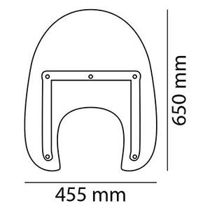 Plexi na motorku PUIG AMERICA I 9162W priehľadné