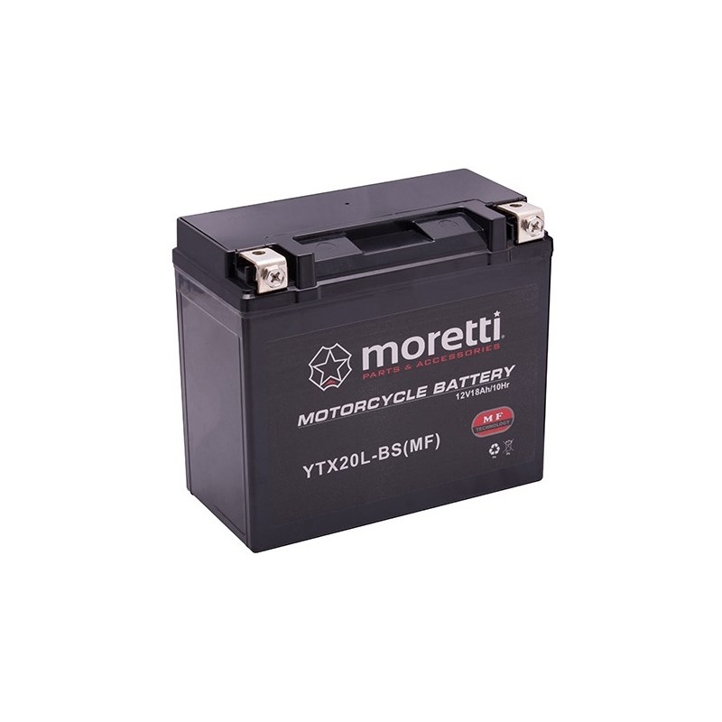 Bezúdržbová gélová batéria Moretti MTX20L-BS, 12 V, 18 Ah
