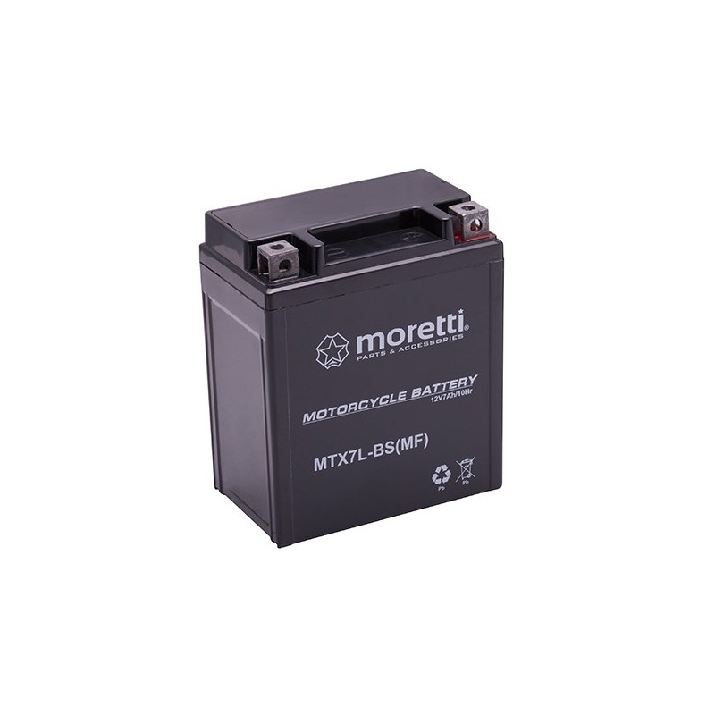 Bezúdržbová gélová batéria Moretti MTX7L-BS, 12 V, 7 Ah