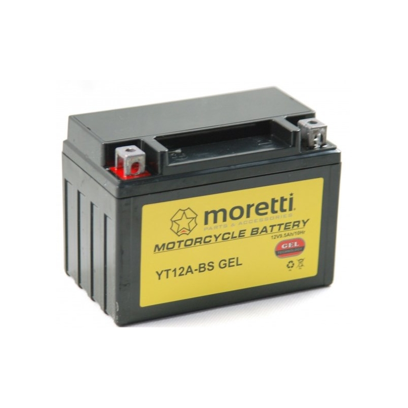 Bezúdržbová gélová batéria Moretti MT12-BS, 12 V, 9,5 Ah