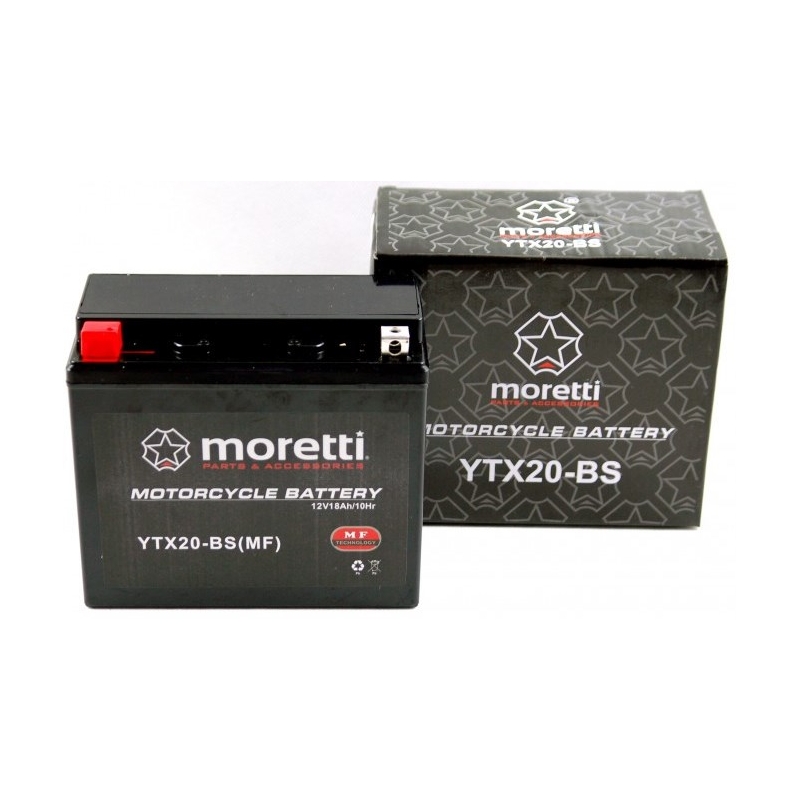 Bezúdržbová gélová batéria Moretti MTX20-BS, 12 V, 18 Ah