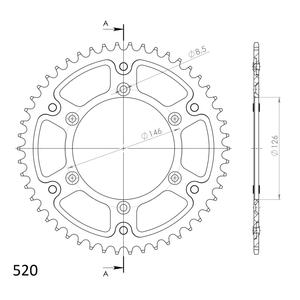 Rozeta SUPERSPROX STEALTH RST-808:49-GLD zlatá 49T, 520
