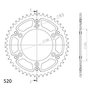 Rozeta SUPERSPROX STEALTH RST-990:49-GLD zlatá 49T, 520