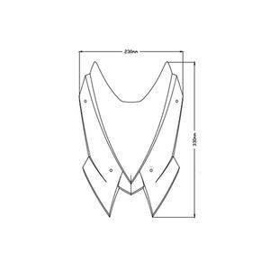 Plexi na motorku PUIG NEW GEN. SPORT 3864H dymové