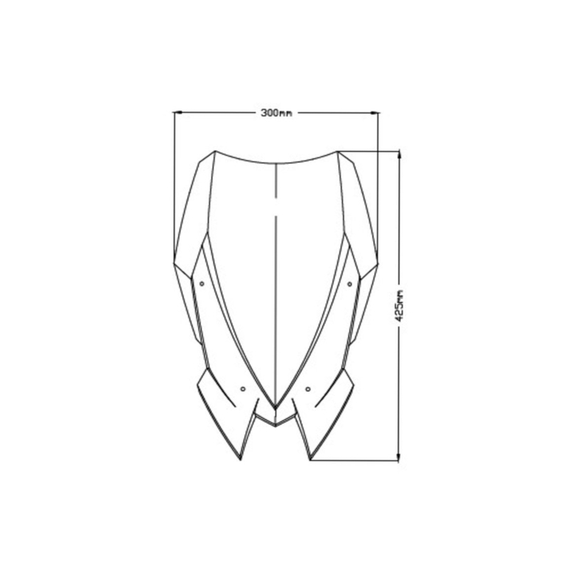 Plexi na motorku PUIG NEW. GEN TOURING dymové