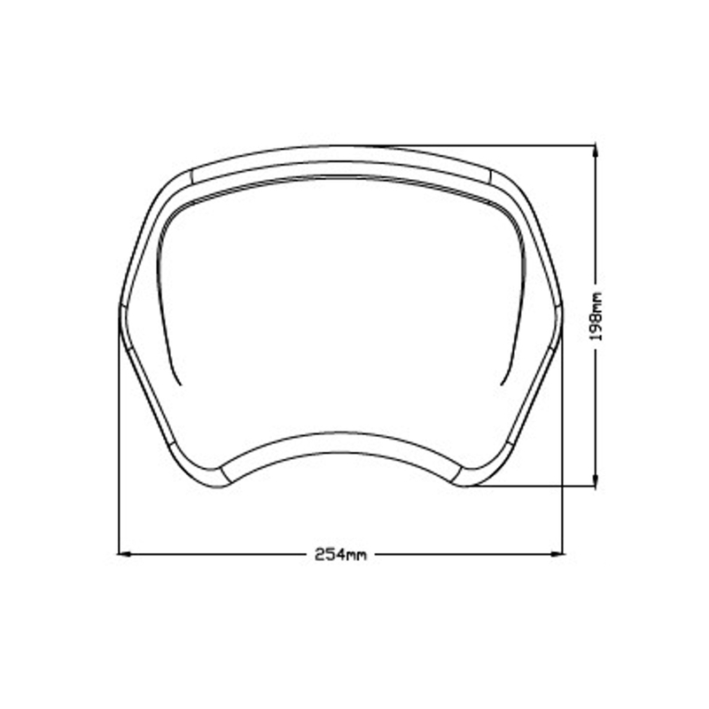 Plexi na motorku PUIG FRONTAL PLATE matná čierna