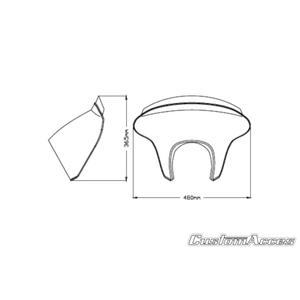 Plexi štít PUIG BATWING SML 21057W priehľadná krátke