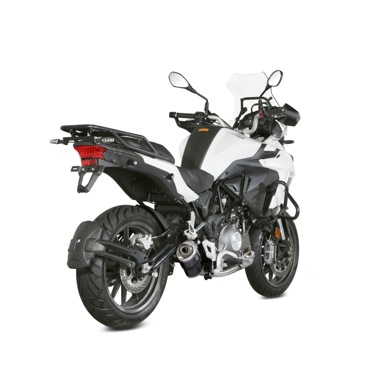 Koncovka výfuku STORM OVAL Oceľovo čierna pre BENELLI TRK 502 2017-2025