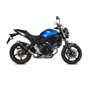 Koncovka výfuku STORM OVAL Oceľovo čierna pre SUZUKI SV 650 / S 2016-2024, SUZUKI SV 650 X 2016-2024
