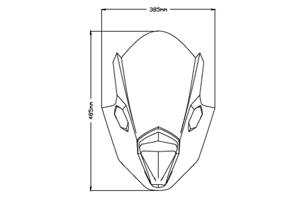 Plexi štít PUIG Z-RACING 3881W priehľadné