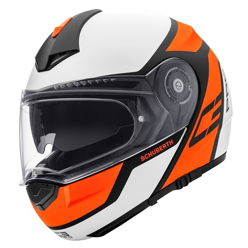Vyklápací prilba Schuberth C3 Pro Echo fluo oranžová výpredaj