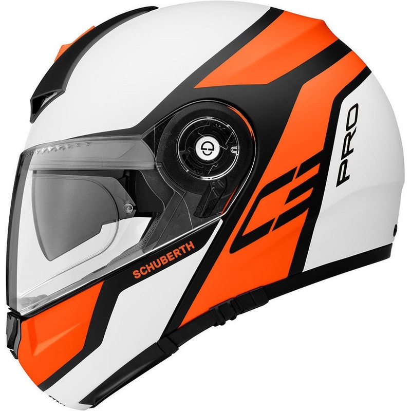 Vyklápací prilba Schuberth C3 Pro Echo fluo oranžová výpredaj