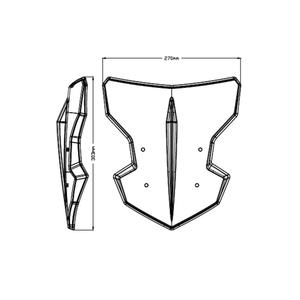 Plexi na motorku PUIG NEW GEN. SPORT 3879F tmavá dymová