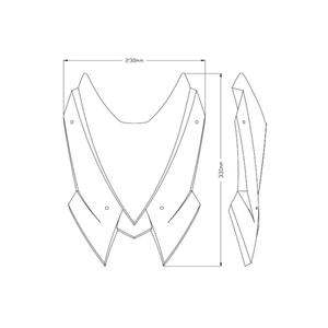 Plexi na motorku PUIG NEW GEN. SPORT 20506H dymové