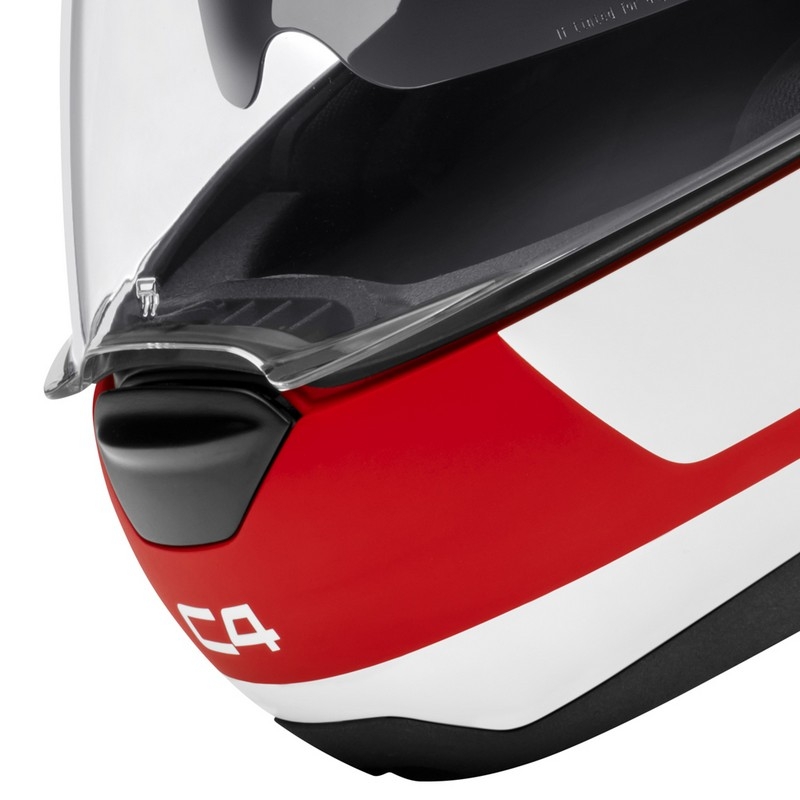 Vyklápacia prilba na motorku Schuberth C4 bielo-červená výpredaj
