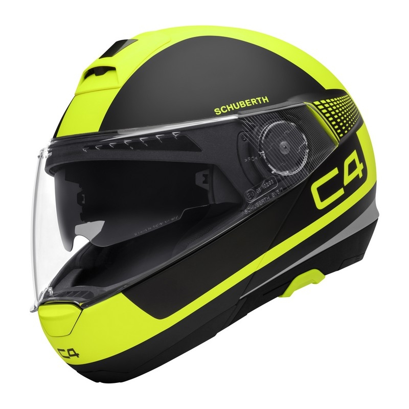 Vyklápacia prilba na motorku Schuberth C4 čierno-fluo žltá výpredaj