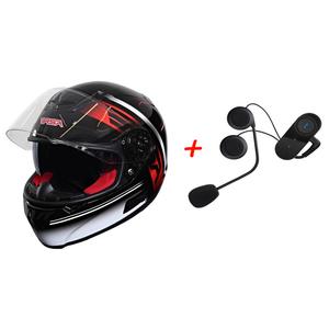 SET: Prilba na motocykel RSA SR-01 + Bluetooth Intercom s FM do prilby