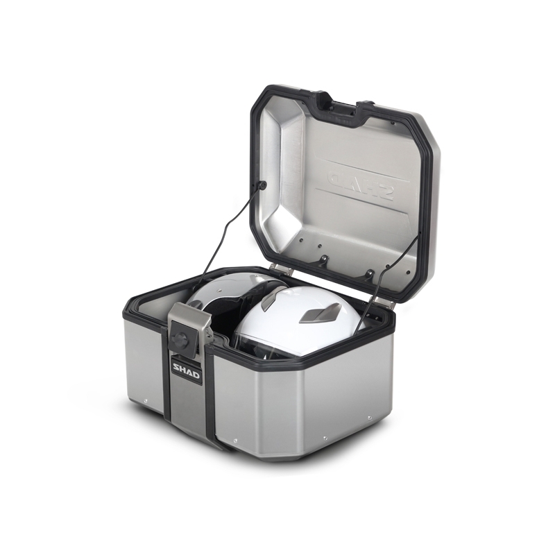 Kompletná sada hliníkových kufrov SHAD TERRA, 48 litrový vrchný kufor, 47/47 litrový bočné kufre, vrátane montážnej sady a platni SHAD HONDA CB 500 X