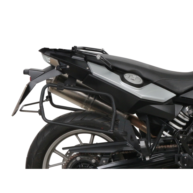 Kompletná sada bočných čiernych hliníkových kufrov SHAD TERRA BLACK , 36/47 l litrov, vrátane montážnej sady SHAD BMW F 650 GS/ F 700 GS/ F 800 GS