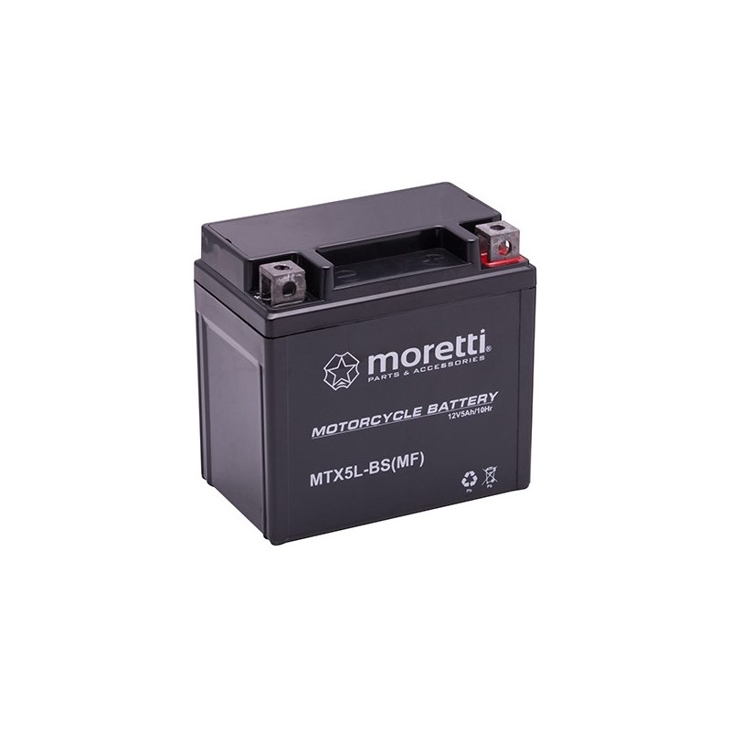 Bezúdržbová gélová batéria Moretti MTX5L-BS, 12 V, 5 Ah