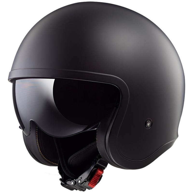 Prilba na motocykel otvorenú LS2 OF599 Spitfire čierna matná