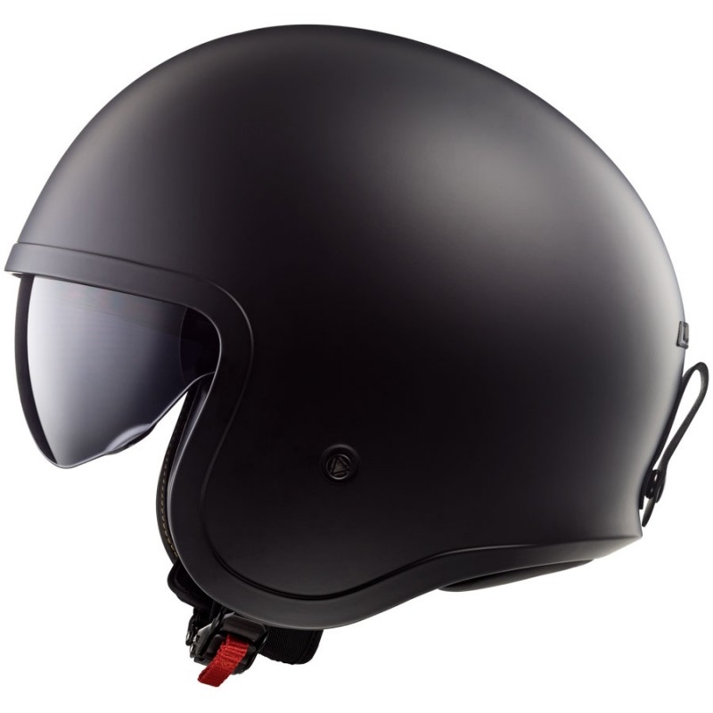 Prilba na motocykel otvorenú LS2 OF599 Spitfire čierna matná