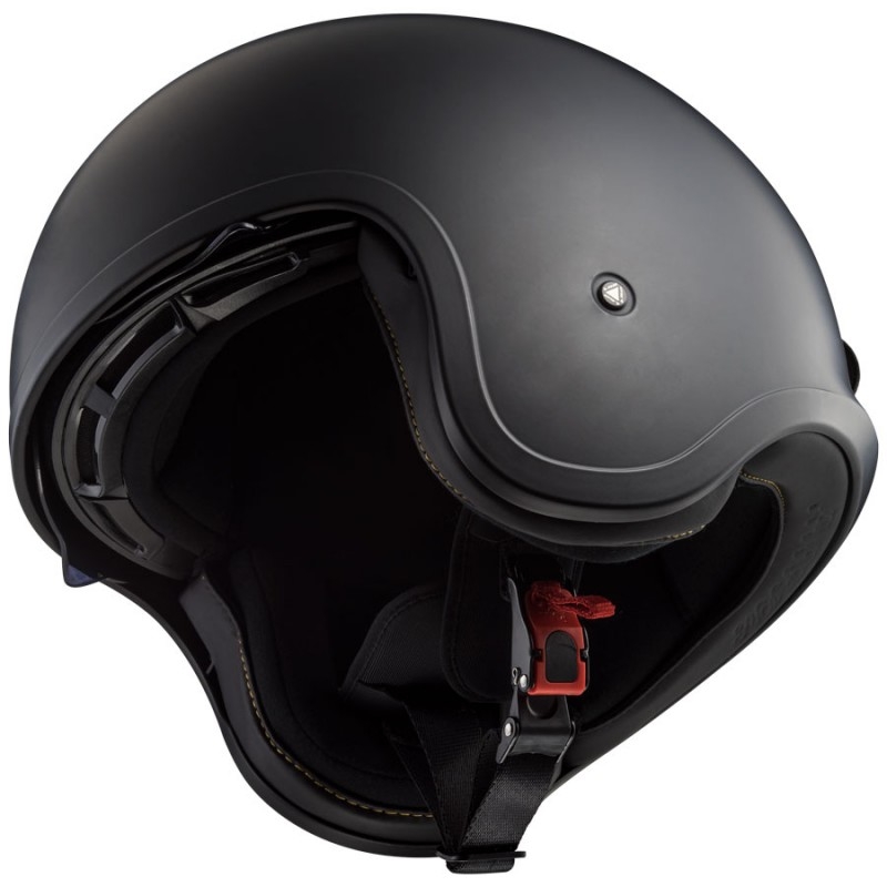 Prilba na motocykel otvorenú LS2 OF599 Spitfire čierna matná