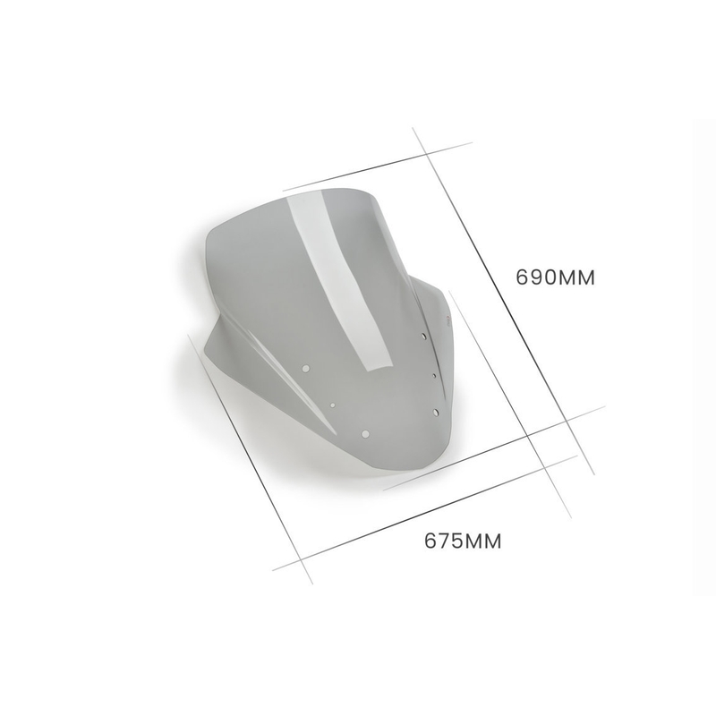 Plexi štít PUIG TOURING dymové
