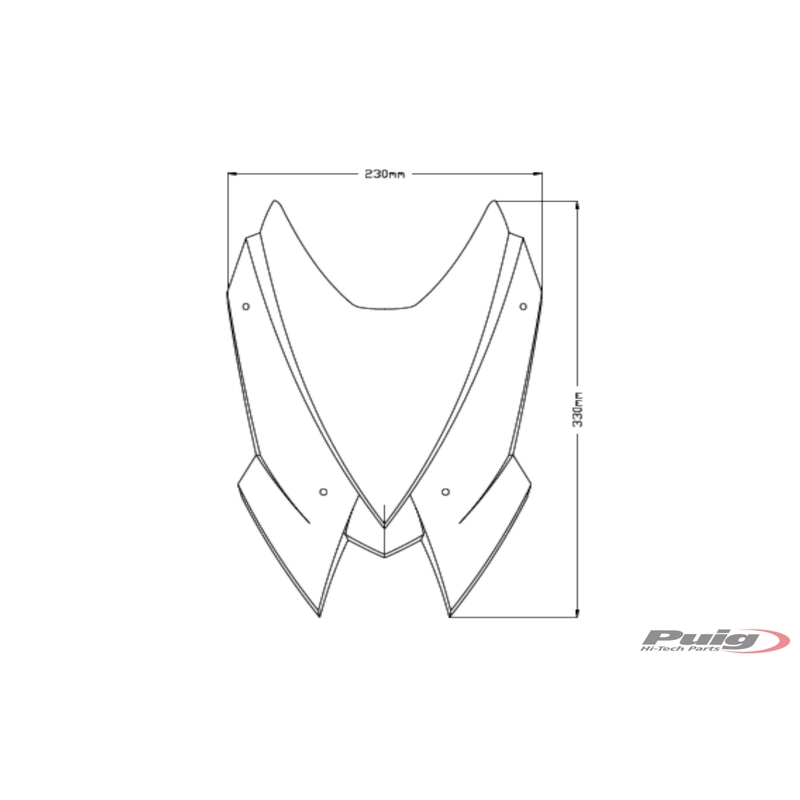 Plexi na motorku PUIG NEW GEN. SPORT dymové