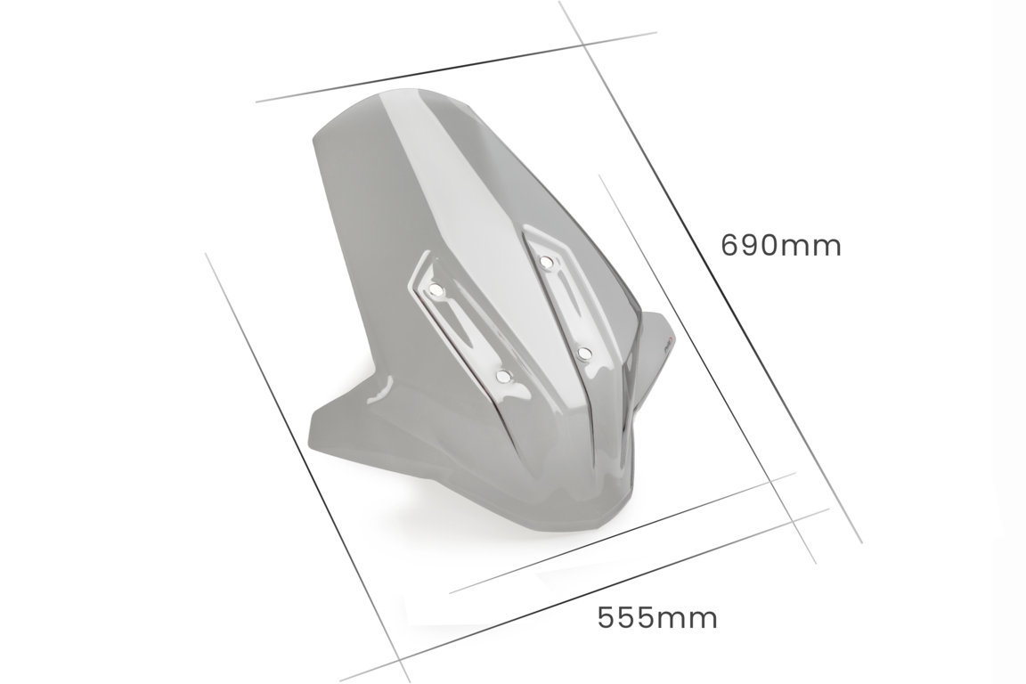Plexi na motorku PUIG V-TECH LINE TOURING 20732W priehľadné