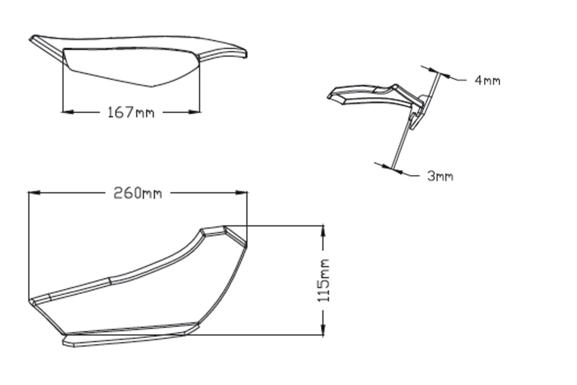 Bočné spojlery PUIG DOWNFORCE 3835N čierna