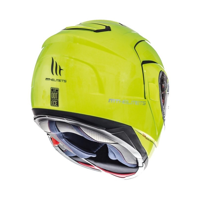 Vyklápacia prilba na motorku MT Atom fluo žltá výpredaj